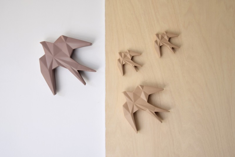 ANDURIÑA COLLECTION. MATT NUDE CERAMIC WALL SCULPTURE | VP Interioris